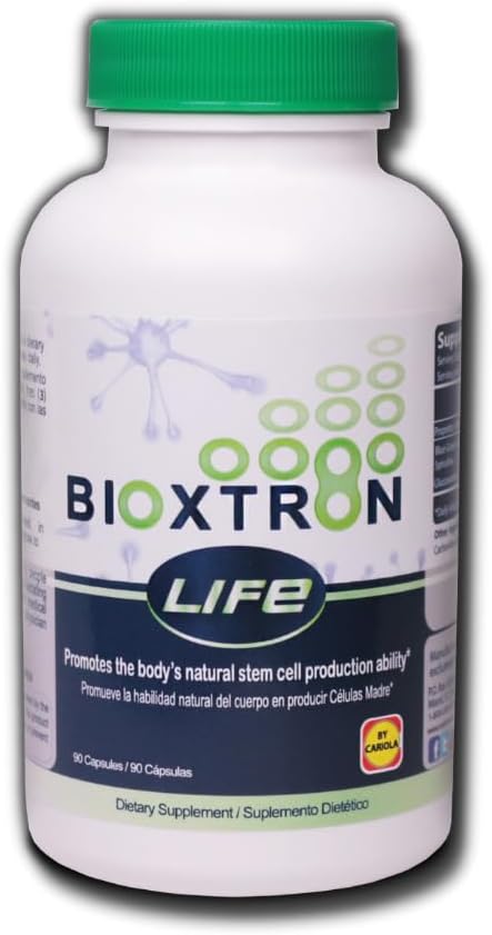 Bioxtron Life AFA Stem Cell supplement - Regenerate Tissue and Cells - Joint Muscle Pain - Fatigue - Immune System Support - Natural Formula Blue Green Algae Aphanizomenon Flos-Aquae - 90 Caps