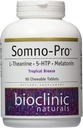 Natural bioklinikoak Somno-Pro L-Theanine - 5-HTP - Melatonin Tropical Breeze 90 Chewable Tablets