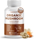 Orgaaniline seene 10-in-1 valem - koos Lõvi Mane, Cordyceps Reishi, Shiitake, Maitake, Chaga, Non-GMO, Gluteenivaba, Sojavaba (150 loend (1. pakk))