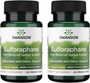 Swanson Sulforphane - Brocogli Spurit plusing Cellular, GIFD, และ Ver Health - Supplement for 0.4% Sulforphaphane - (60 Vegie Capsulues, 400 mcg) (แพ็ค).