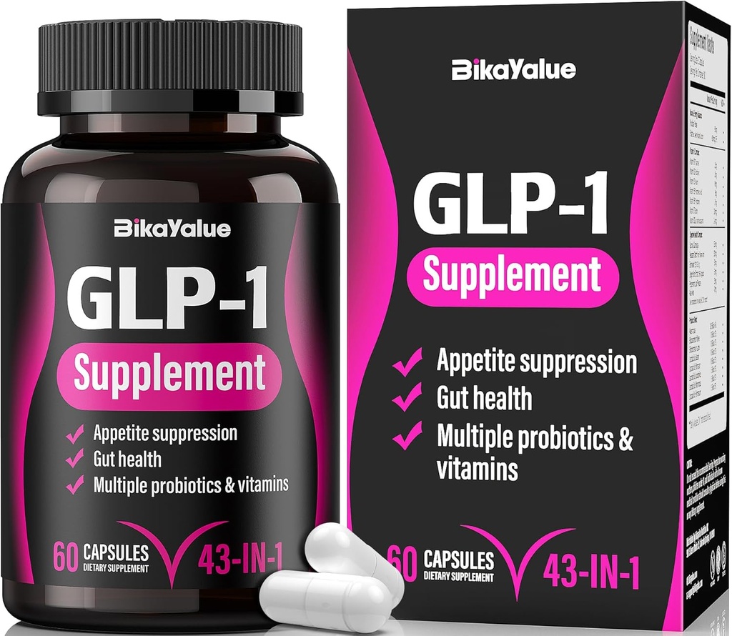 GLP-1 Alternative Supplement, s Akkermansia Probiotiká 30 miliárd, Chmeľ, Zelený čaj extrakt 
