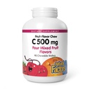 Natural Factors, Kids Chewable Vitamin C 500 mg, Supports Immune Health, Bones, Teeth and Gums, Mixed Fruit, 90 Wafers