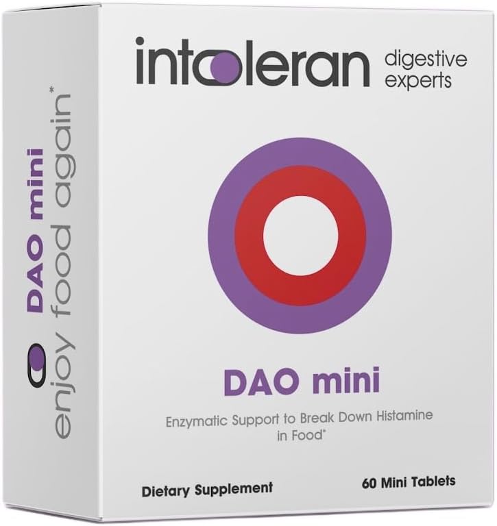 Atleran DAO Mini Digestive Enzymes - 60 tetes suplementaris per a Hertamina inlerance & DAOdefiniència CYF Healthy Hermamina Nivells jeric 30 HDU Pur Diamines Oxidase (DAO) Enzyme Coat