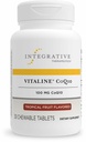 Integrative Therapeutics Vitaline CoQ10 100 mg - Brain Health Support Supplement for Adults* - Supports Heart Health* - Dairy-Free - Tropical Fruit Flavored, 30 Chewable Tablets (30 Servings)