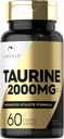 Carlyle Taurine 2000mg | 60 Caplets | Suplemento de aminoácidos | Double Strength | Vegetarian, Non-GMO & Gluten Free