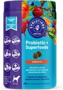 NaturVet Evolutions Probiotic & Superfoods 90ct Soft Chews for Dogs - Prebiotic & Probiotic Blend, Digestive Enzymes, Bone Broth, Omega's - Nourishes Natural Gut Bacteria and Intestinal Microflora