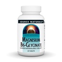 Source Naturals Magnesium Bis-Glycinate, Superior Bioavailable Chelate*, Chelated for Increased Absorption, 200 mg per Serving - 60 Tablets