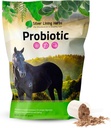 Feuilles d'argent Probiotiques de cheval Suppléments digestifs - Supplément probiotique enzymatique digestive et de santé pour les chevaux - Contient 13,2 milliards d'UFC Straines probiotiques - 1,25 lb 60 jours