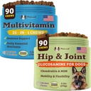 Suplemen Dog Company Dog Natural for Seniors & Active Dogs - Multivitamin Chews & Hip & Joint Relief