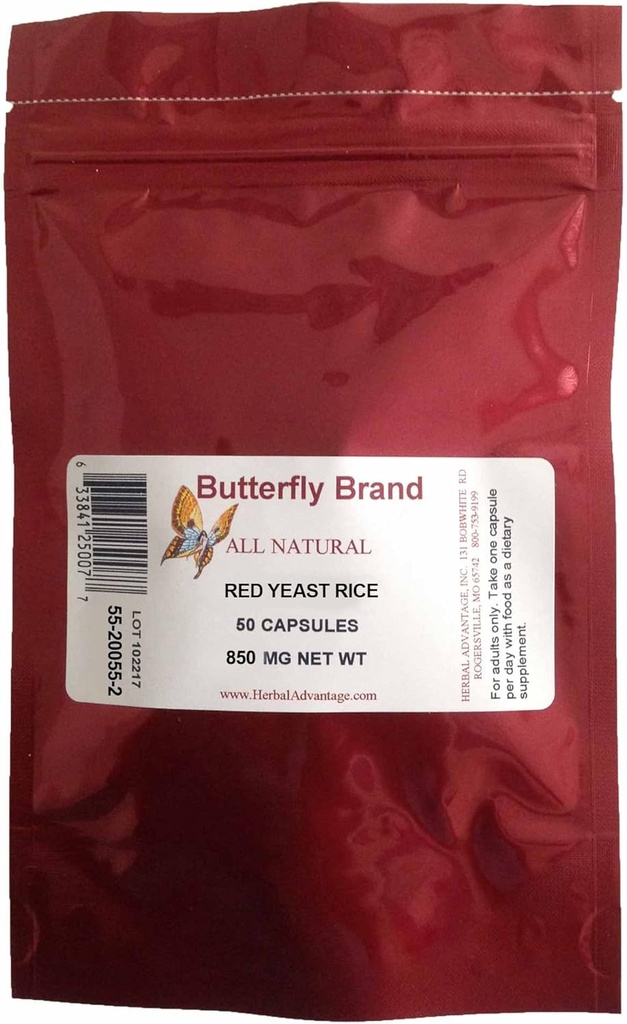 Riz de levure rouge 50 Capsules 850MG