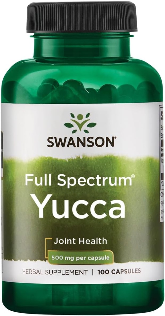 Swanson Premium Brand Full Specturm Yucca 500 Milligrams 100 kapsler
