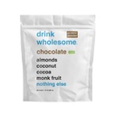 drink wholesome Vegan Chocolate Almond Protein Powder for Sensitive Stomachs | Minimally-Processed, Whole-Food Protein | Additive-Free, Dairy-Free, Gluten-Free | Low Sodium