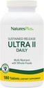 NaturesPlus Ultra II Daily - 180 Tablets, Pack of 2 - Multivitamin with Whole Foods for Overall Well-Being - Supports Energy & Immune Health - Sustained Release - 360 Servings