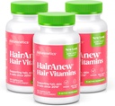 Hairanew Plaukų augimo vitaminai, skirti Ticker Stipresni plaukai ® 124; darbai moterims ir vyrams Visų tipų plaukams ® 124; 11 Plaukų vitaminai ir ingredientai ® 124; 5000mcg Biotin ® 124; Vegan ® 124; Nepriklausomai Teed ® 124; 60 kapsulės (3)
