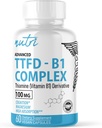 Looduse Fusions TTFD Tiamiin B1 täiendus - 100mg 60 Servings - 8mg Magneesium - No Toxic Fillers - TTFD Tiamiin Tetrahüdrofurfurüüldisulfiid - Kolmanda osapoole Lab Testitud - Nutri Supplements