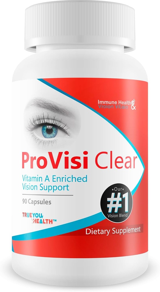 Pro VisiClear for Eyes - Bitamina A Enriched Vision Support Natural - Antioxidant Pro Visi Clear Pill Premium Osagaiekin hobetua