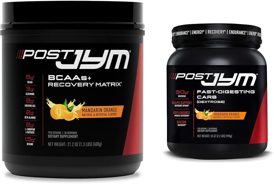 Post JYM Active Matrix post-allenamento BCAA, Glutamina, Creatina HCL & Dextrose Carbs per la crescita del muscolo, resistenza & recupero, 30 Serve