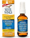 Natural Path Silver Wings Colloidal Silver - Extra Strength Liquid Immune Support Supplement - 500ppm (2500mcg) - 2oz Spray