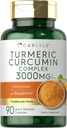 Carlyle Turmeric Kurkumīns ar melno piparu 3000mg   - 90 Pulvera kapsulas -- Complex Papildinājums ar bioperīnu --NmO, bez lipekļa