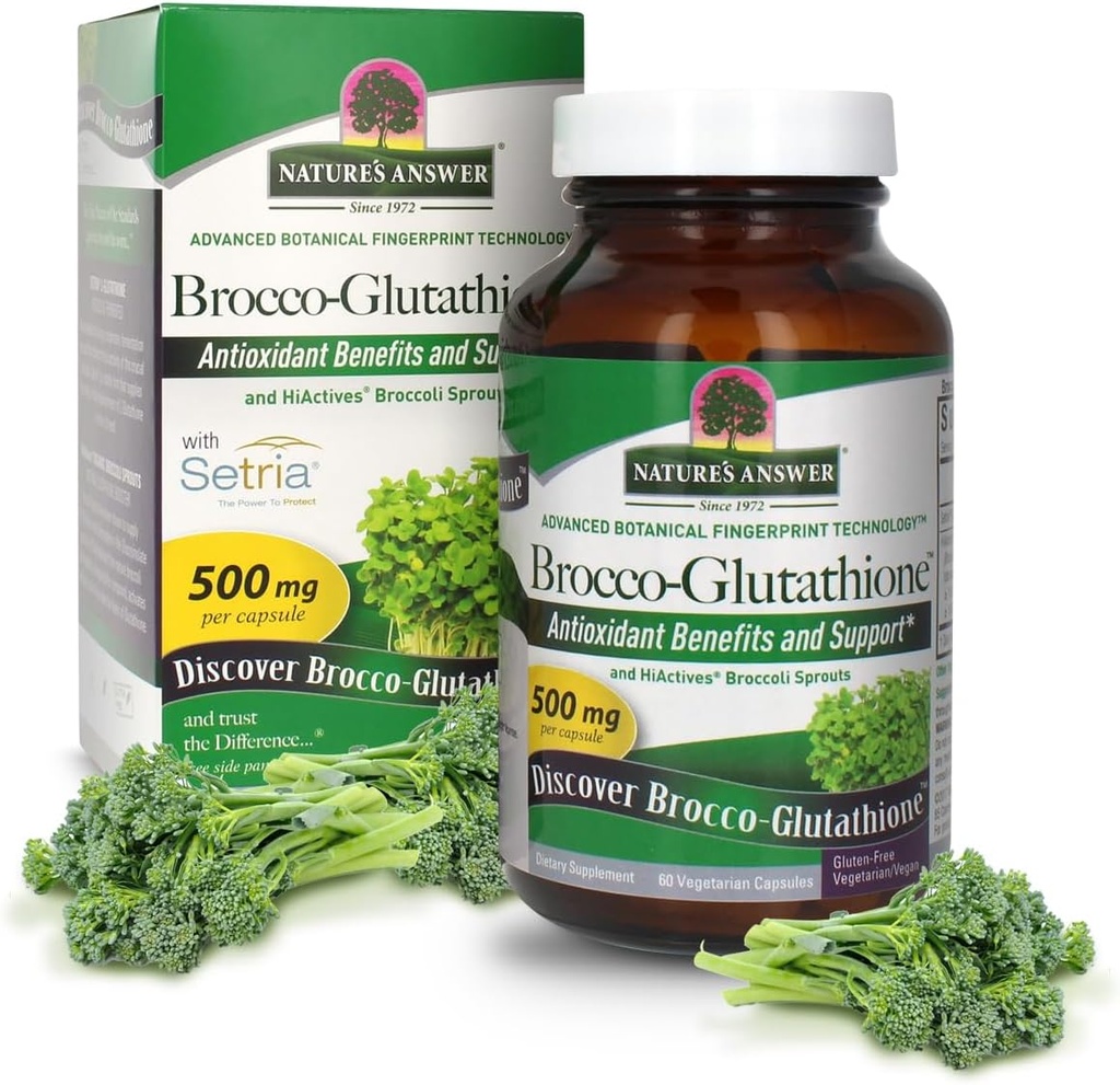 Nature 's Response Brocco Glutathione, 60 Hrabia Kapsułki wegetariańskie - Made with Organic Broccoli Sprouts