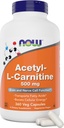 NU Fødevarer nu Acetyl L Carnitin 500mg, 360 Veg kapsler - Non-GMO ACL 500 mg Caps