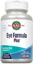 KAL Eye Formula Plus, Silmänhoito ja Vision lisäravinteet aikuisille, silmävitamiinit Lutein ja Zeaksantiini, Plus Mustikkauute, Goji ja mustikkauute, 60 päivän takuu, 15 tarjoilua, 60 tablettia