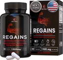 HGH Supplements for Men & Women - Regains Natural Anabolic Muscle Growth Building & Human Growth Hormon for Men, Muscle Builder for Men, Muscle Recovery Post Workout Supplement, 60 pigułek protein
