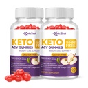 Keto Acv Gummies for Weight Loss Support & Belly Fat Burn - Pro Active Super Apple Cider Vinegar Gummies - Rapid Fat Burner Diet Supplement for Women Men - Sugar Free & Gluten Free (1000MG)