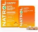 Natol Quick Balance Happy Mints, Recision Stress Relief Addition, 30 Minučių, 15 dienų tiekimas