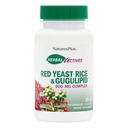 NaturesPlus Red Yeast Rice & Gugulipid - 60 Capsules - 900 mg Complex - Vegan, Gluten Free, Non-GMO - 30 Servings