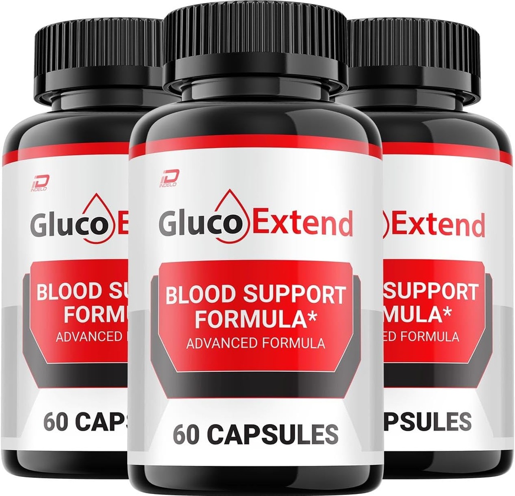 Gluco Extend Capsules - GlucoExtend Advanced Supplement, Toutes les formules naturelles pour maintenir des niveaux sains, Formule de force maximale, Gluco Extend Pills Reviews (3 Pack - 180 Capsules)