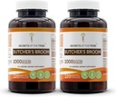 Secrets of the Tribe Butcher's Broom 120 Capsules(2 St.), 1000 mg, Butcher's Broom (Ruscus aculeatus) Getrocknete Wurzel (2x120 Kapseln)
