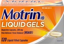 Motrin IB 200mg Ibuprofen Liquid Gel Pain Reliever/Fever Reducer for Aches & Pain, 120 ct