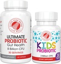 Silver Brand Brand Camilis Probiotics (Ampolla infantil) (1Ampolla = 60 Capsules) més probiòtics per als nens (1polles = 30 Chewables) - Implementació de la salut i Microbiome