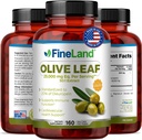 FineLand Olive Leapry 50x – 25,000mg Eq. mỗi tháng phục vụ 160 Đại úy Vegan, Olive xuất với 20% Oleuropein  sắc tố Herbal Antioxidant cho hỗ trợ Circulatory và Immunune, sản xuất ở Mỹ