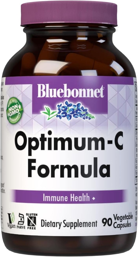 BlueBonnet Optimum C Formula Зеленчукови капсули, 90 Count