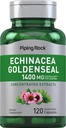 Piping Rock Echinacea Goldenseal Capsules  горска храна 120 Вегетариански капсули  по избор, без глутен добавка