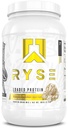 RYSE Loaded Protein Powder - Vanilla Peanut Butter - 25g Whey Protein Isolate & Concentrate with Prebiotic Fiber & MCTs - Low Carb, Low Sugar, Digestive-Friendly - 27 Servings / 2 lb Tub