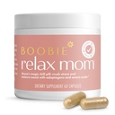 Boobie Relax Mom Pregnancy & Postpartum Stress Support for Women | Breastfeeding Friendly Calm Mood Supplement with Adaptogens | 60 Capsules