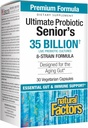 Looduslikud tegurid Ultimate probiootikum Senior - Senior toidulisand seedetrakti ja immuuntervise - 35 miljardit CFU - Non-GMO & Gluteenivaba - 30 kapslit (30 Servings)
