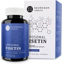 Nörogan Liposomal Fisetin 500 mg Oda başına | Gelişmiş Abhidrasyon Beyin Supplements for Memory and Focus | Sağlıklı Aging Fisetin Supplements / Polyol Supplements, 30.000 Total, 60ct