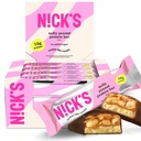 N!CK'S Protein Bars Salty Peanut Chocolate – 12-Count Box | 15g protein | 200 calories | Protein-Packed Snack, Low Calories, Low Carbs, Keto Friendly, No Added Sugar