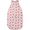 Woolino Merino Wool eta Organic Cotton Ultimate Baby Sleep Sack - 4 denboraldia Baby Wearable Blanket - Two-Way Zipper doigarria Lo-poltsa - Tamaina unibertsala (2-24 hilabete) - Strawberry