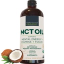 Viva Naturals Organic MCT Oil, 32 fl oz – MCT Oil for Coffee, USDA Organic, Non-GMO, Paleo Certified & Keto Friendly, Supports Energy & Mental Clarity