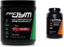 JYM Supplement Science PRE JYM 30 Servíry - Čierna Cherry & Vita JYM Šport Multivitamínové a minerálne podporu, Vitamín A, C, B6, B12, E, K, Boron, Biotin, Draslík 60 tabliet