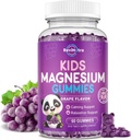 Magnesium Gummies для дітей, Sugar-Free Magnesium Citrate Gummies, Великий Tasting Calm Magnesium Gummies для дорослих і дітей, Підтримка сну, Bone & М'язи Здоров'я, Нерв релаксація, 60 Grape Gummies