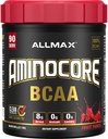 ALMAX 营养 AMINOCORE BCAA,水果冲 - 945克 粉末 - 8.18克 分支链 Amin 酸 人 服 - B 维生素 - 无填料或非 BCAA 氨基 - 无糖 - 90克