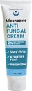 Miconazole Antifungalis Cream for Skin - 4 Oz Miconazole Nitrate for Jock Itch, Athlete 's Foot, Itching, and Ringwork