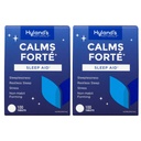 Hyland's Calms Forte' Sleep Aid Tablets, Natural Relief of Nervous Tension and Occasional Sleeplessness, 100 Count (Pack of 2)
