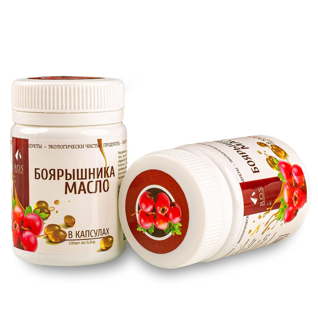 Siperian Hawthorn Oil 200 kapselia Extra Neitsyt kylmä painettu (2 pakkaus)